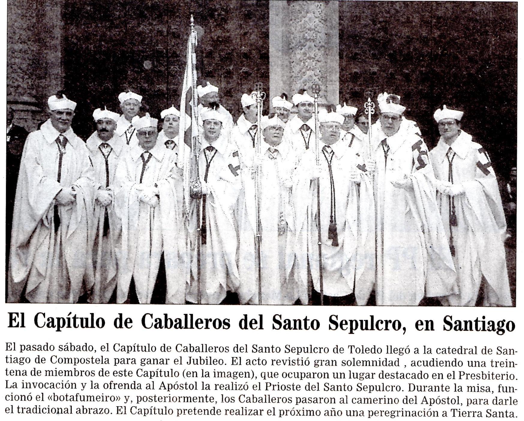 Peregrinación Santiago de Compostela 3 de julio de 1999